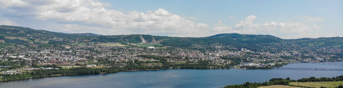 Bilde over Lillehammer sommer